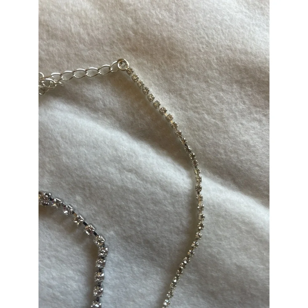 Rhinestone Set‎ Necklace And Bracelet